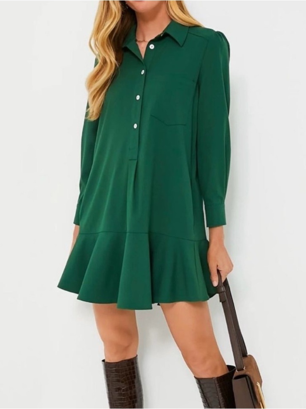 Tuckernuck Hunter Green Callahan Dress